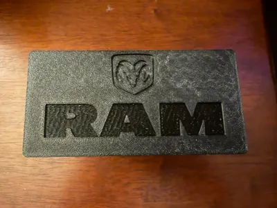 Ram 2" Hitch Receiver Cover