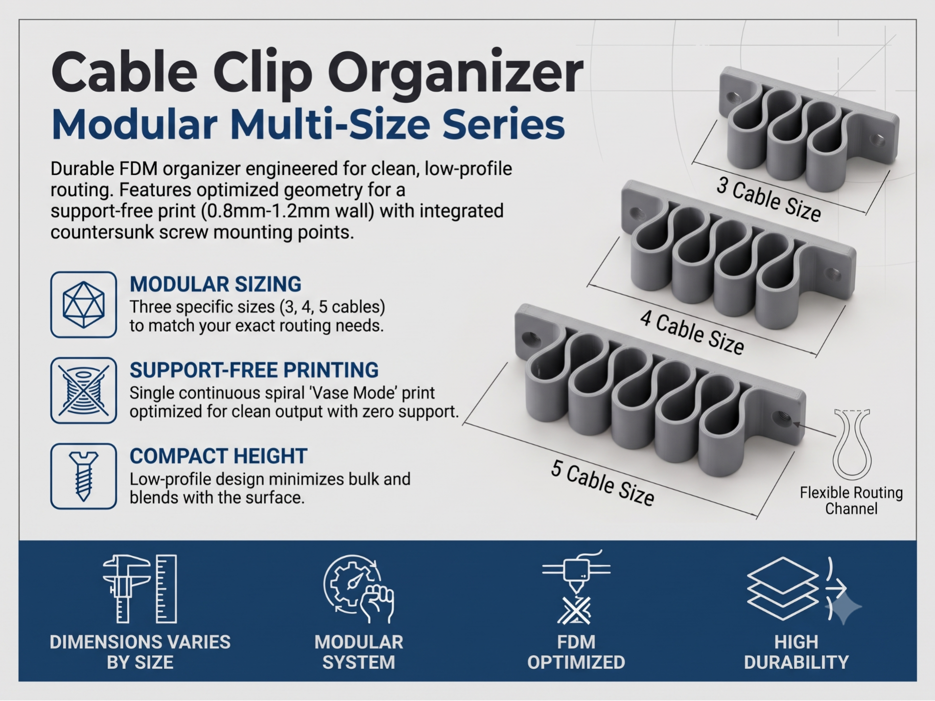 Cable Clip Organizer