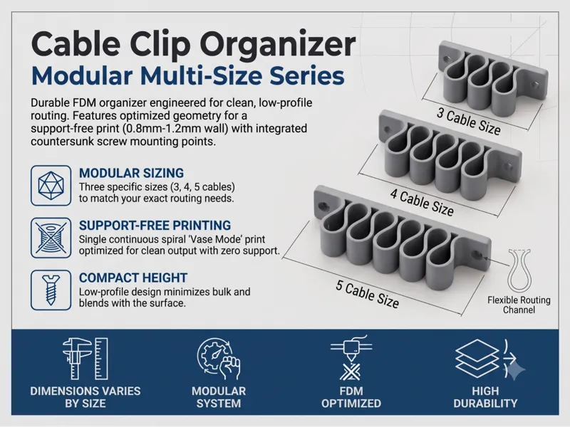 Cable Clip Organizer
