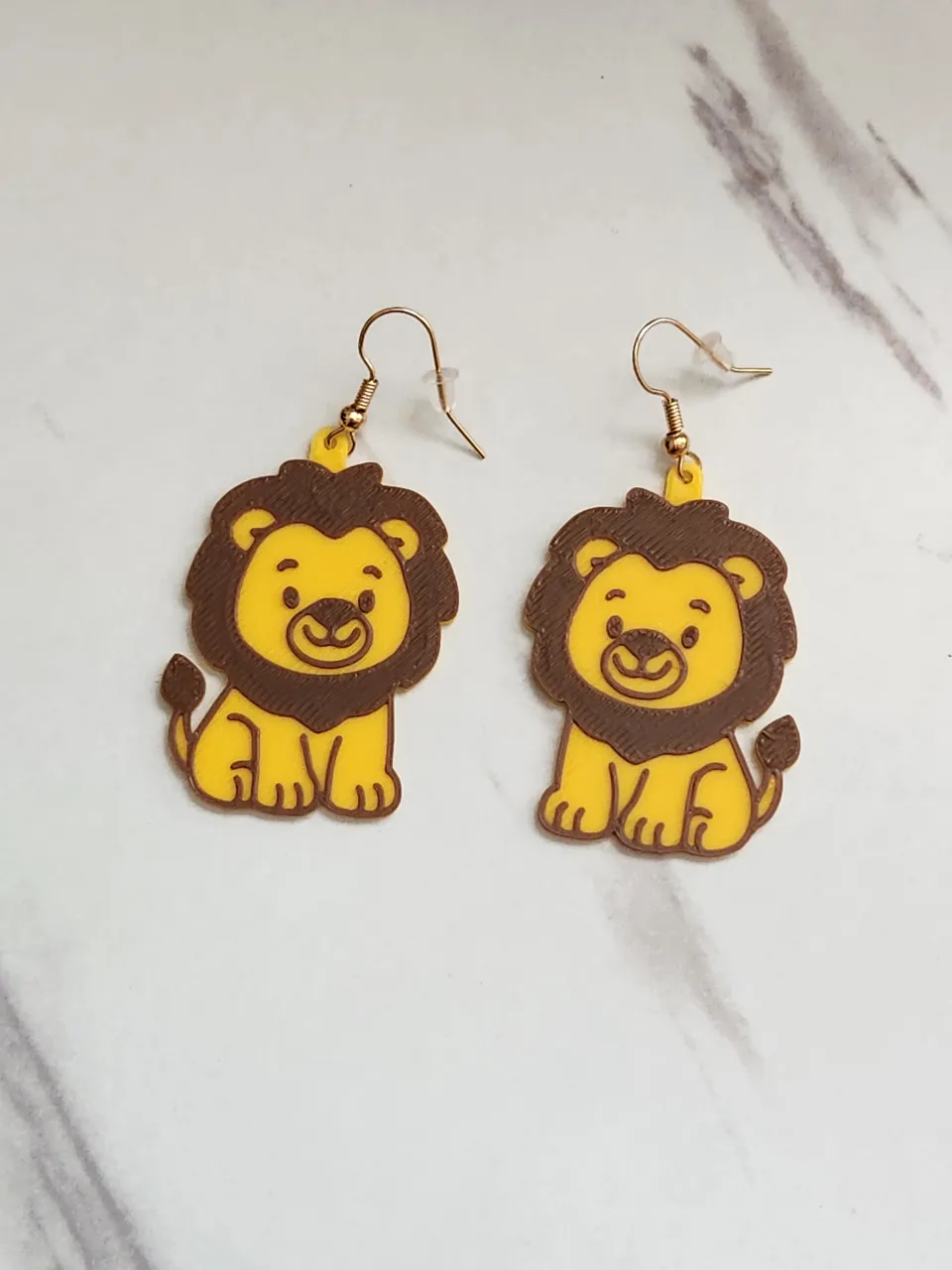 Lion Earrings view 3