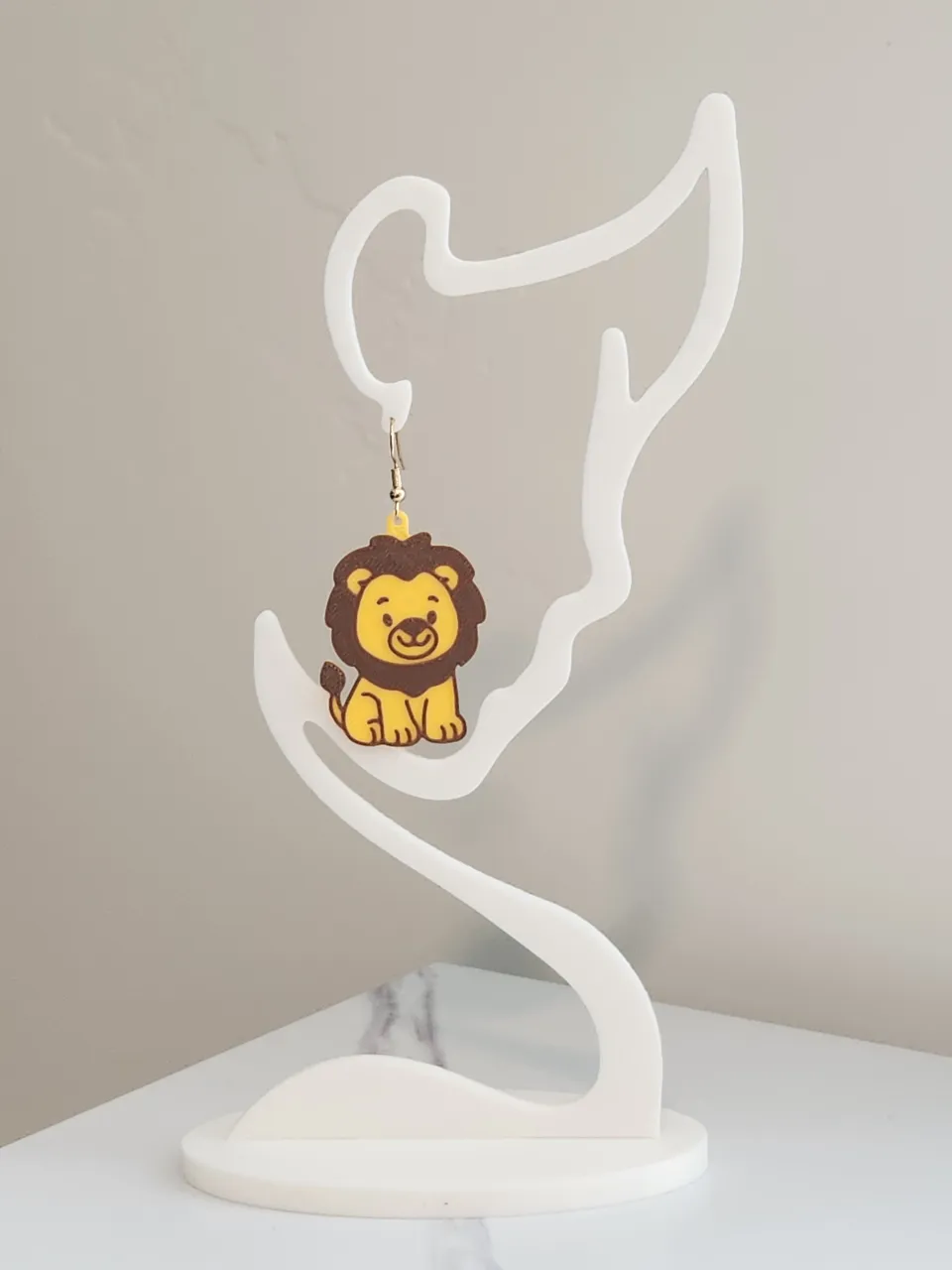 Lion Earrings view 2