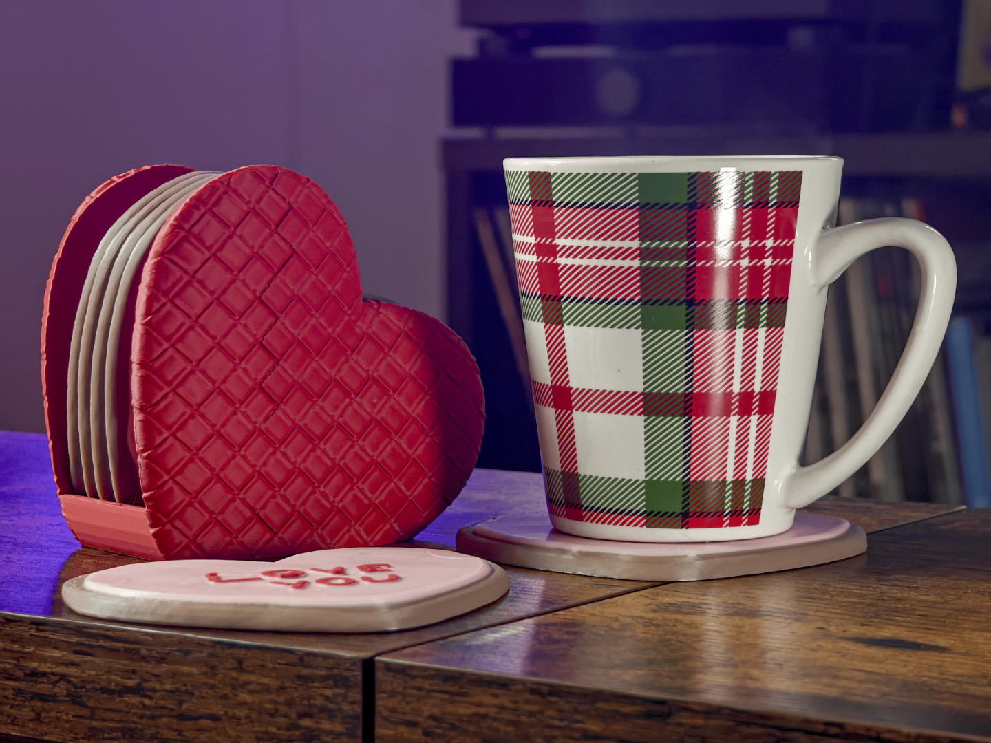 Valentines Day 2026: Heart Shaped Cookie Coasters