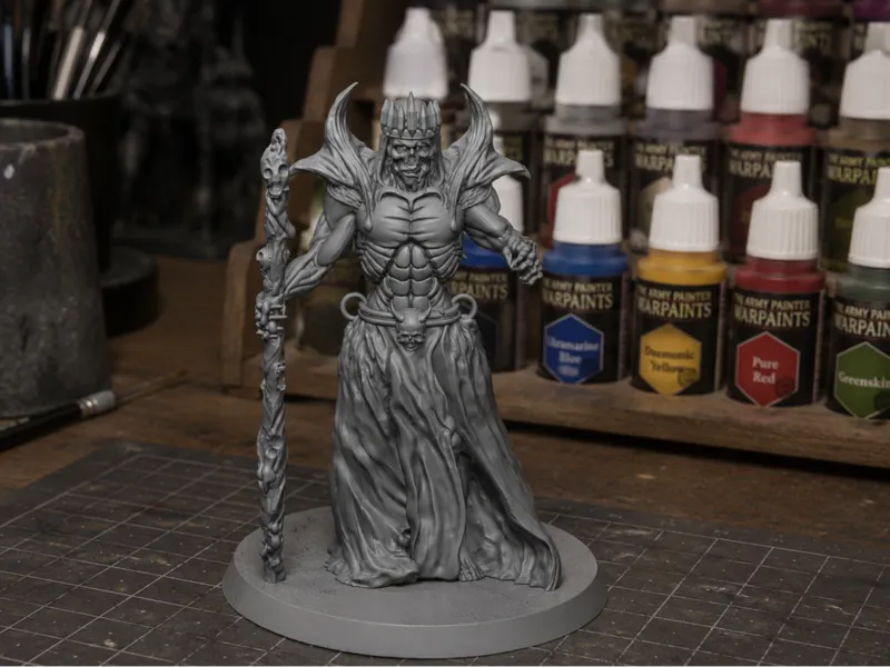 Ruined One Necromancer Miniature ( D&D, RPG, 40K )