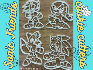 Sonic friends cookie cutters