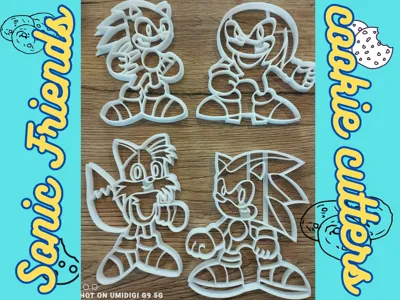 Sonic friends cookie cutters