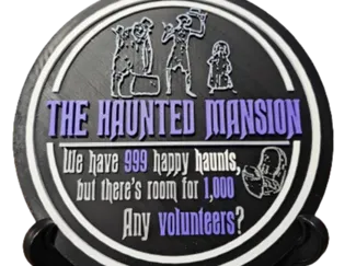 Haunted Mansion Ride Sign