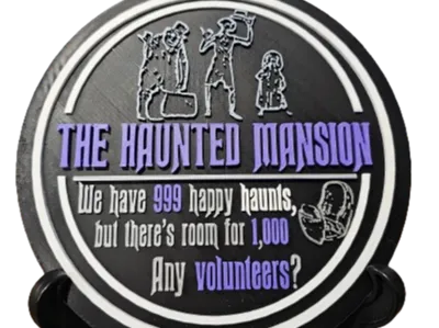 Haunted Mansion Ride Sign