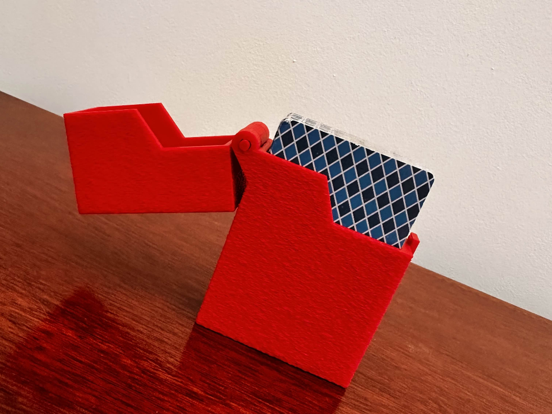 Flipbox playing card holder
