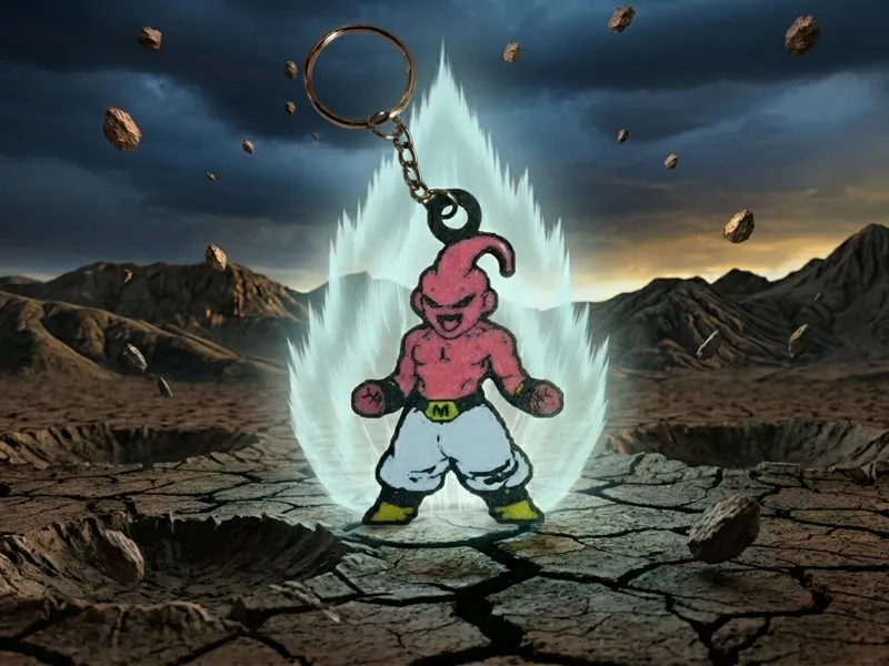 Dragonball Z - Super Buu 8-bit Keychain