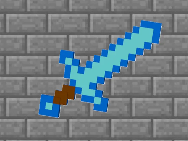 Minecraft Sword Decoration for Wall