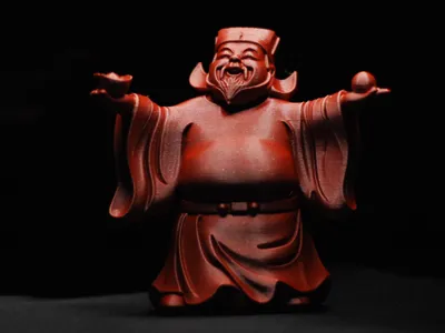 God of Wealth: Always Smiling, God of Wealth Arrives – 2025 Must-Print Ornament