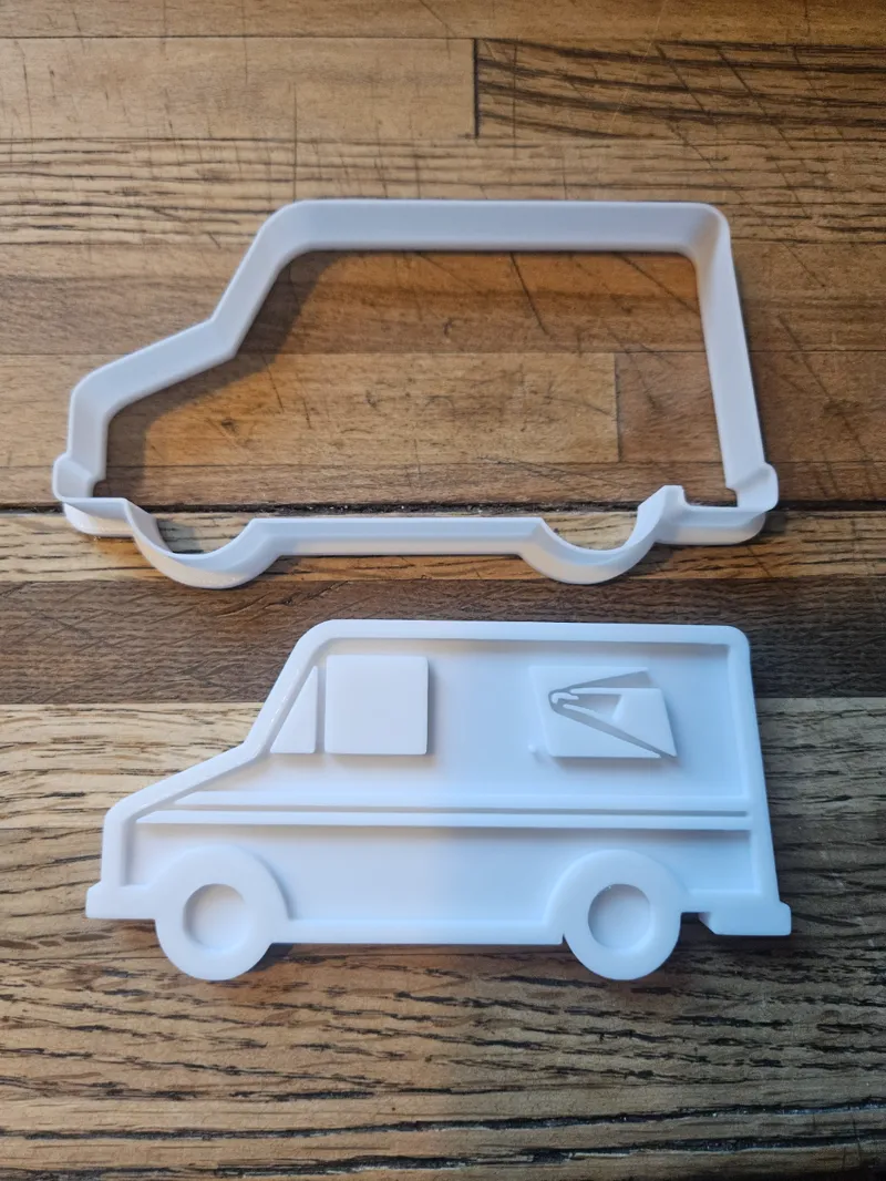 mail truck cookie cutter