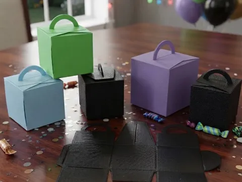 Caja o estuche: Giftbox Party favors NO glue needed — referencia de MakerWorld