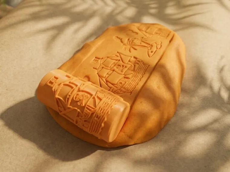 Pirate Texture Roller - Ship, Island & Parrot
