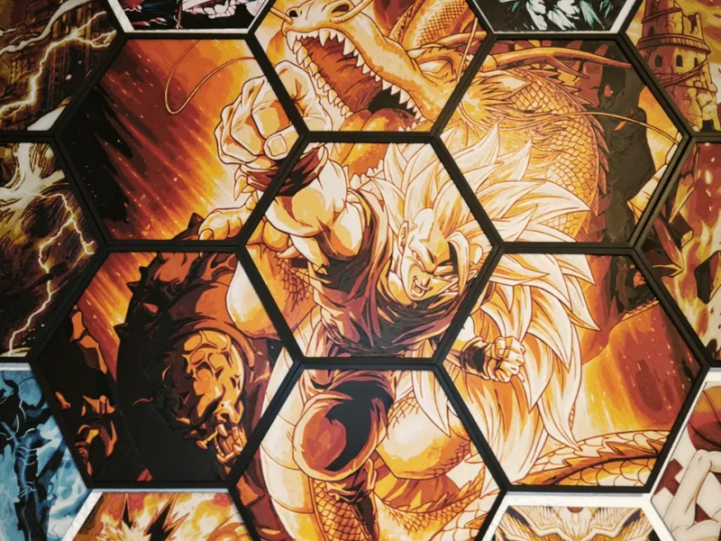 Póster Goku Ssj3 Dragon Ball Z en modo panal