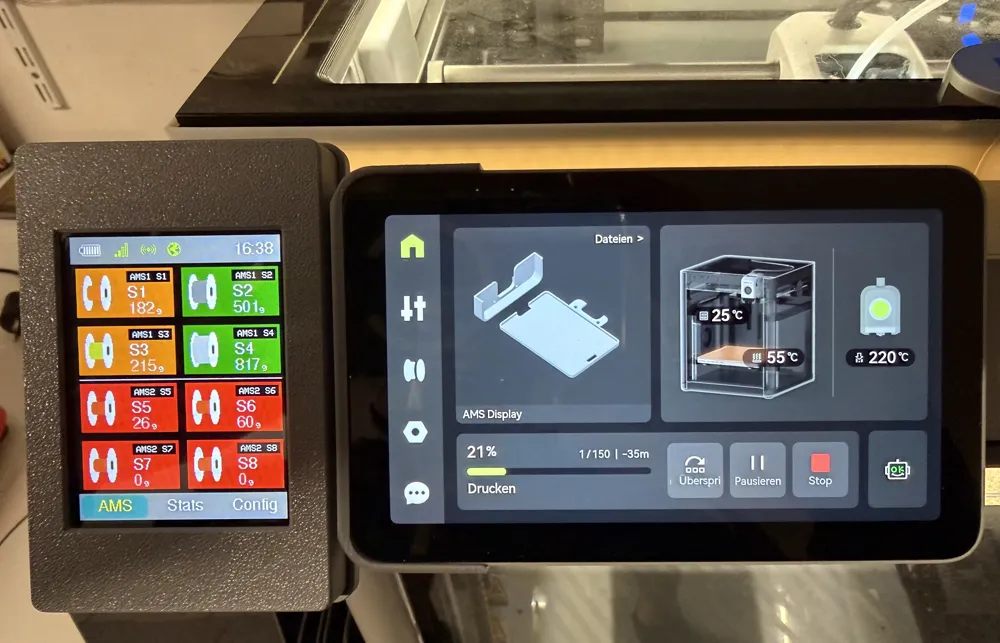AMS Display – Smart Filament Management for AMS - Free 3D Print Model ...