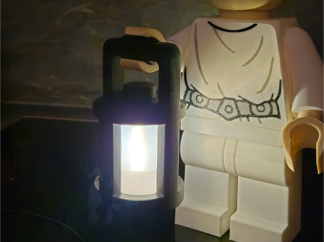 Brick Man Zubehör Laterne mit Beleuchtung
