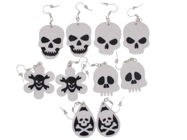 Halloween Earrings pt 9 - Skulls