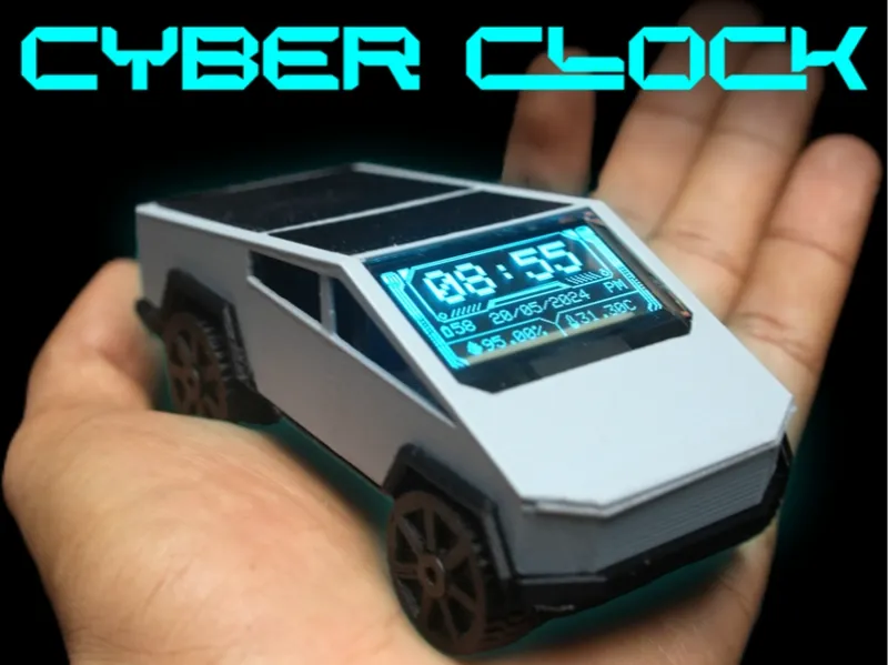 Cyber Truck​​ Clock