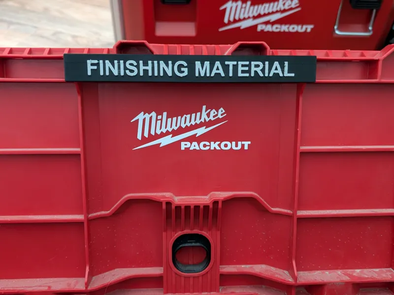 Milwaukee Crate Label