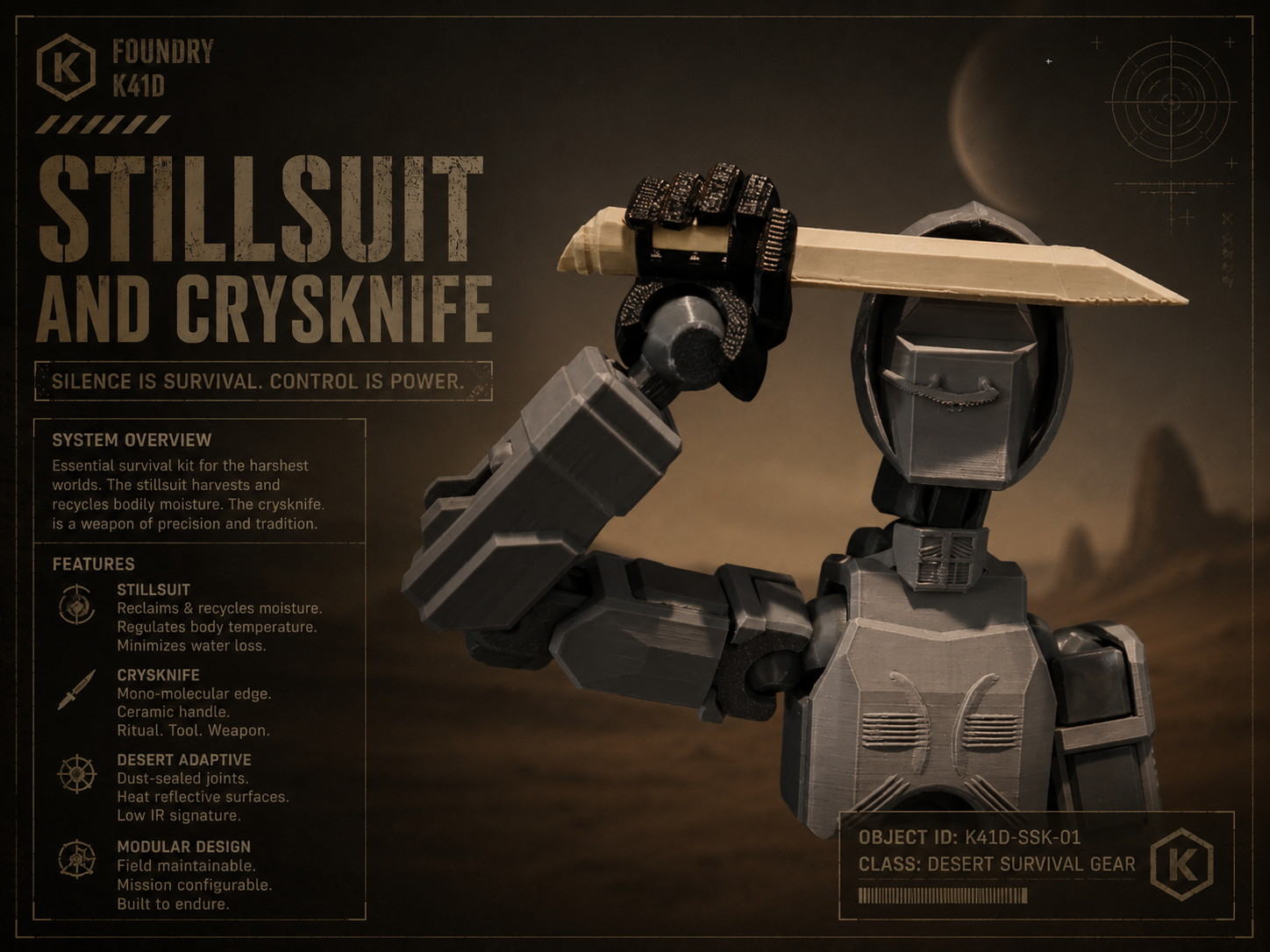 Dummy 13 Stillsuit and Crysknife