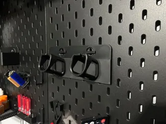 Ryobi Battery T-Clip Mount for IKEA SKADIS