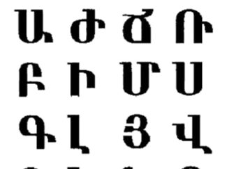 Armenian Alphabets