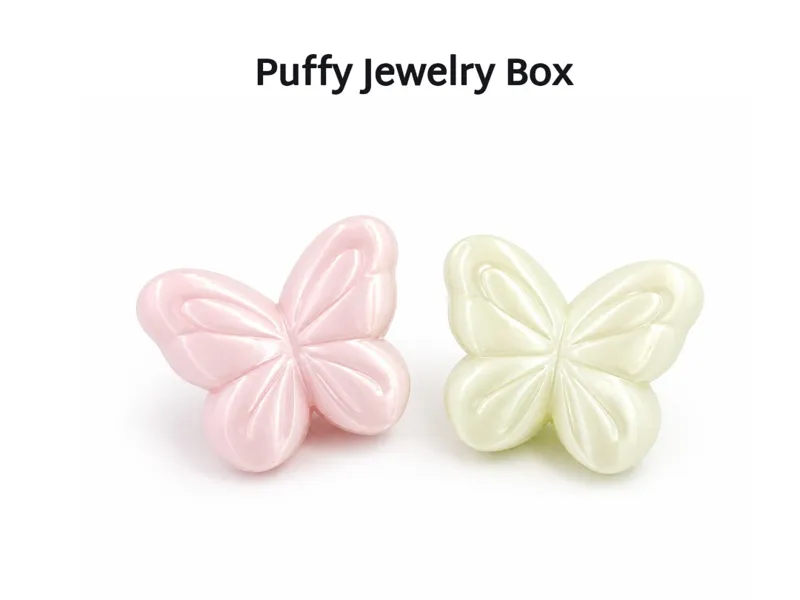 Puffy Butterfly Jewelry Box