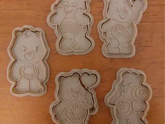 Cortador de galletas osos cariñosos