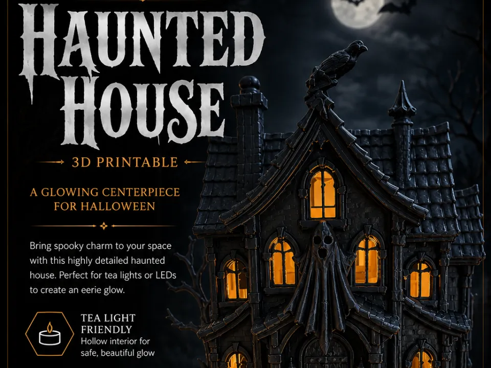 Figura decorativa: Illuminated Haunted House. Referencia del modelo original.