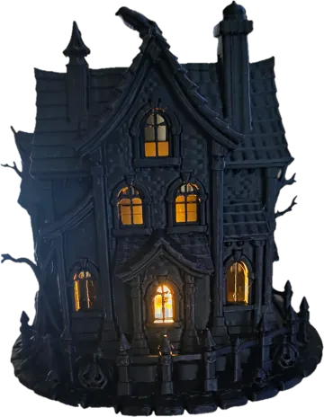 Figura decorativa: Illuminated Haunted House — vista de referencia 5