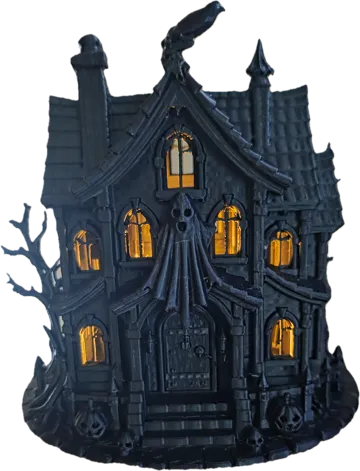 Figura decorativa: Illuminated Haunted House — vista de referencia 3