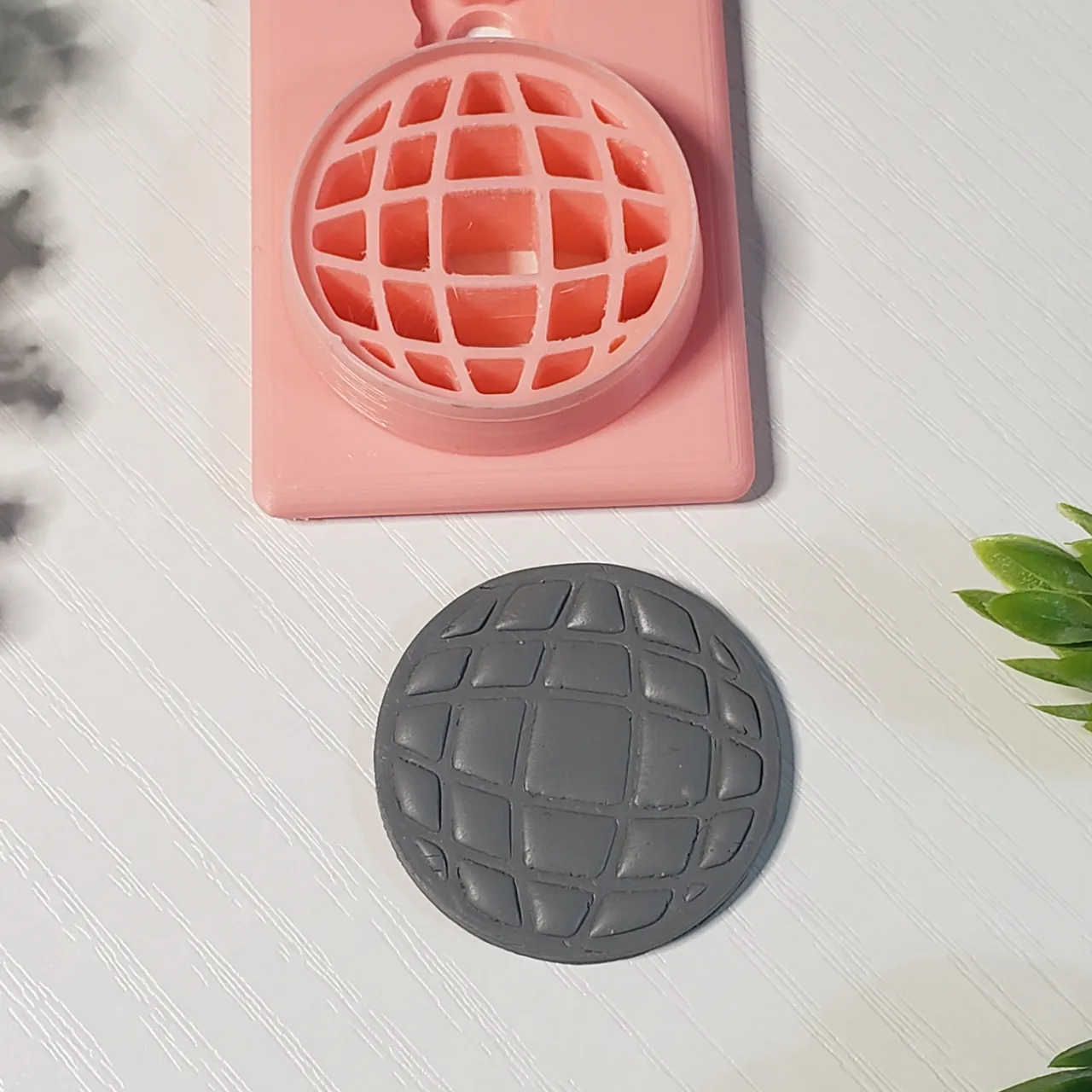 Disco Ball Polymer Clay Earring Cutter view 4