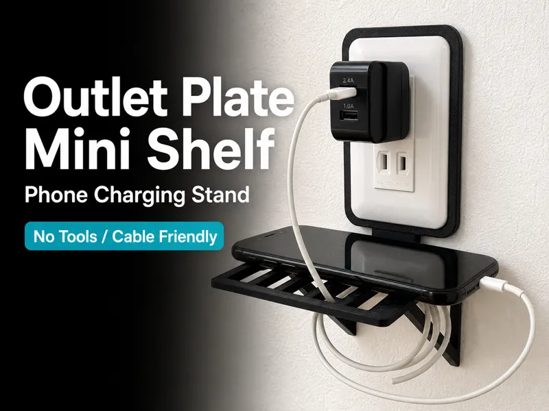 Mini Shelf for Outlet & Switch Plate