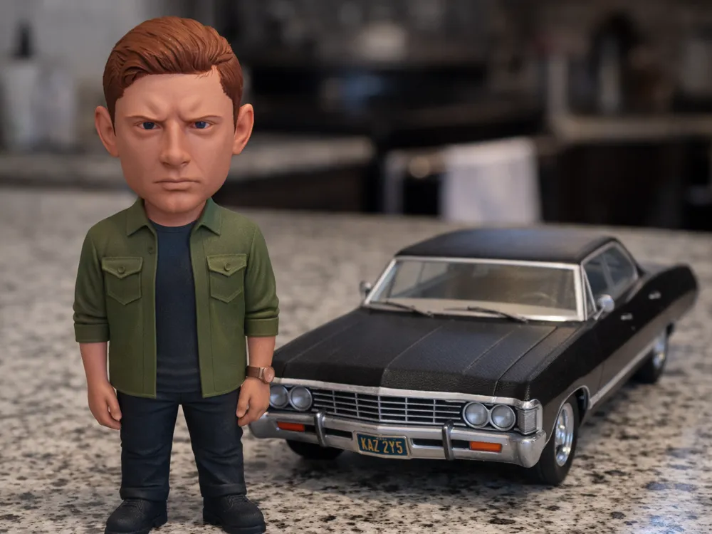 Dean Winchester figurine. - Free 3D Print Model - MakerWorld