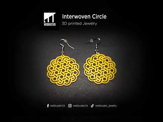Interwoven Circle Earrings