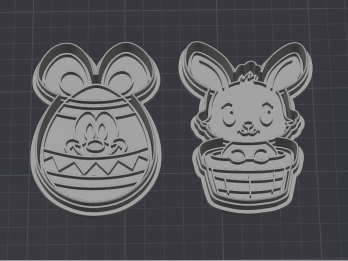 Easter cookie cutter mickey mouse and bunny