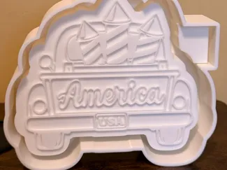 4th of July Truck Freshie Casting Mold