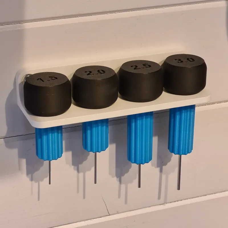 Allen Key Holders Screw fit 1.5mm to 3.0mm