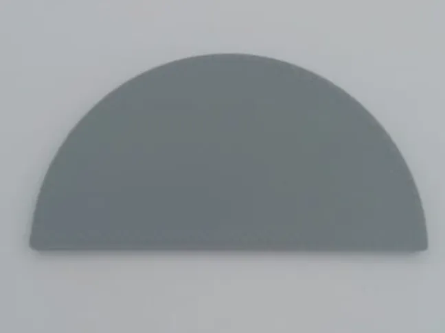 Flat 2D semi circle shape