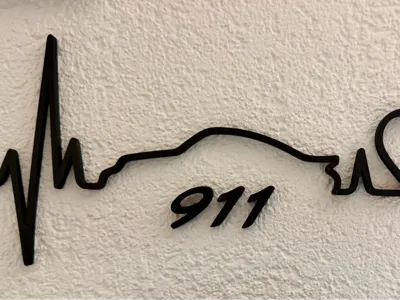 911 Heartbeat EKG Line