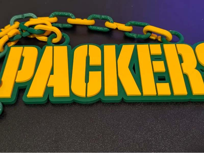 Green Bay Packers Stencil Logo Hype Chain