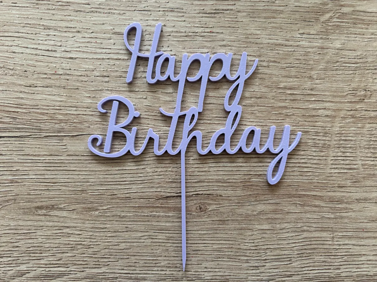 Décoration de gâteau « Happy Birthday »