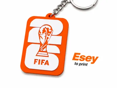 World Cup 2026 Logo Keychain • Easy No-AMS 
