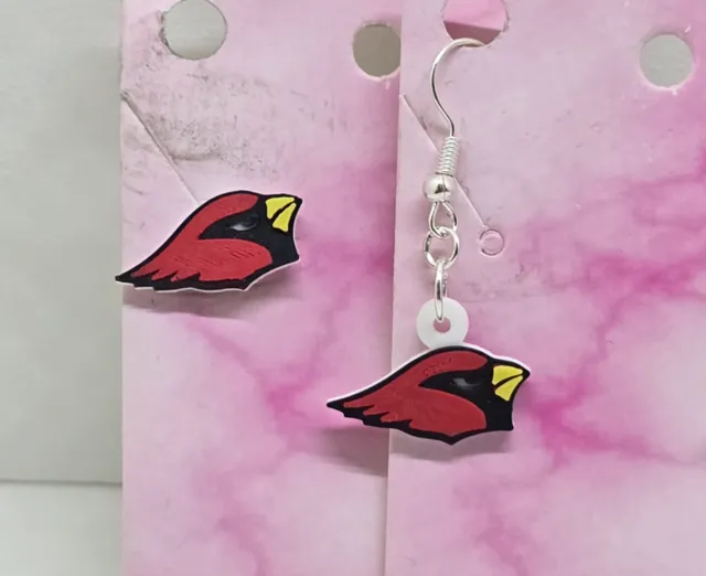 Arizona Cardinal Small Earrings Studs and Hooks