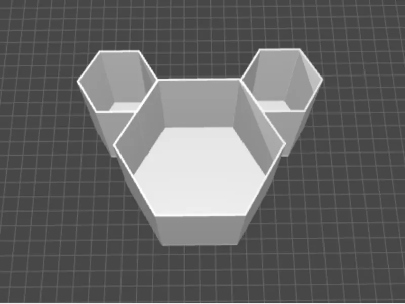 Hexagonal desk organizer Mickey Mouse shaped 