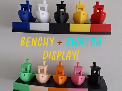 Benchy + Swatch Wall Display! & Skadis Version!
