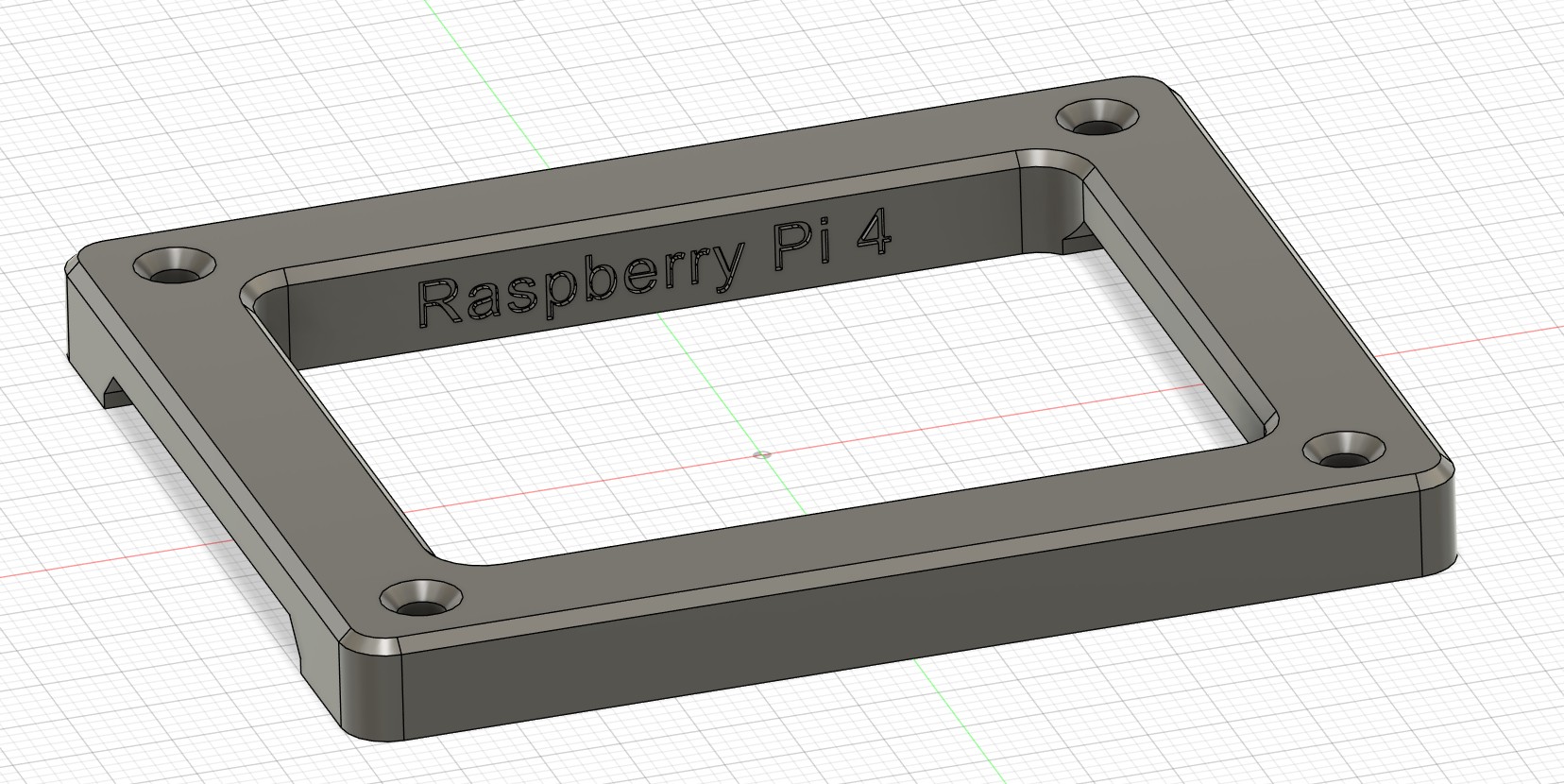 Miniatura 2 do modelo 3D Raspberry Pi 4 Gehäuse