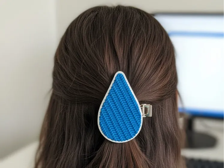 Anime drop hair clip