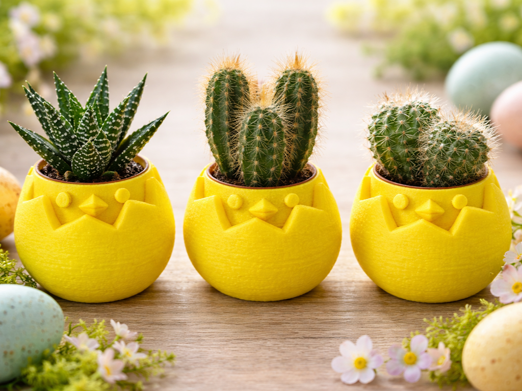 Mini Hatching Chick Planter (5cm Pot)